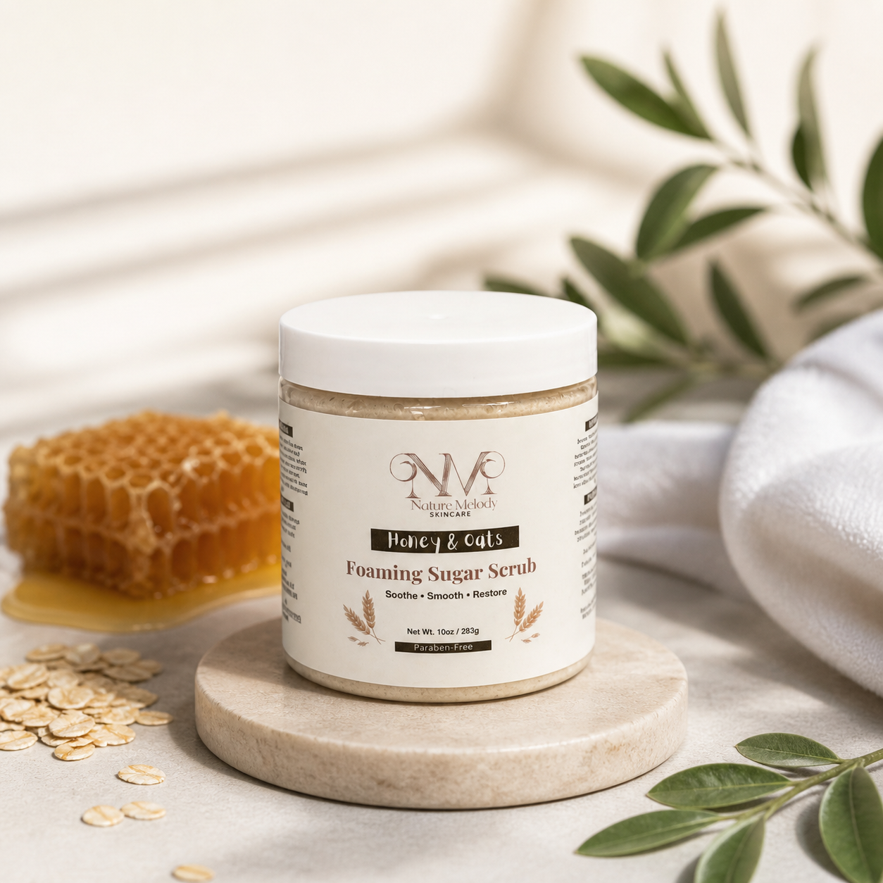Honey & Oats Foaming Sugar Scrub
